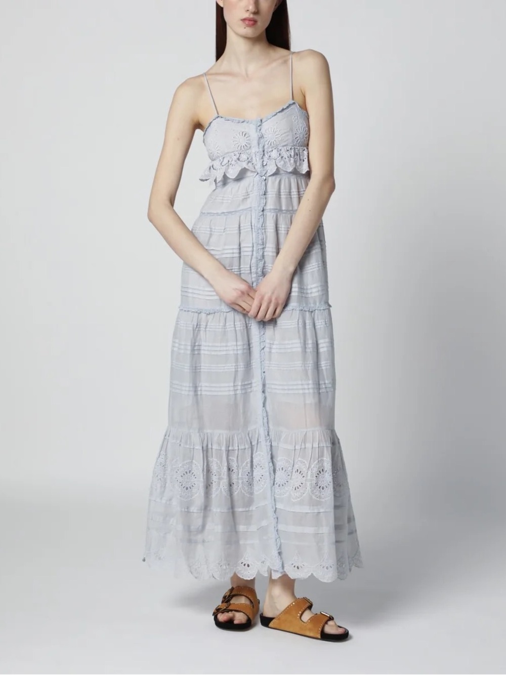 Isabel Marant Paule broderie anglaise cotton maxi dress - Picture 12 of 12